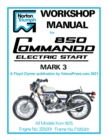 Norton Workshop Manual for 850 Commando Electric Start Mark 3 from 1975 Onwards (Part Number 00-4224) - Book