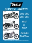 BSA B31 - B32 - B33 - B34 'Service Sheets' 1945-1960 for All Pre-Unit Rigid, Spring Frame and Swing Arm Models - Book