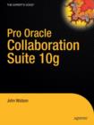 Pro Oracle Collaboration Suite 10g - Book