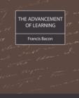 The Advancement of Learning - Bacon - Book