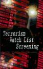 Terrorism Watch List Screening - Book