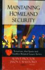 Maintaining Homeland Security - Book