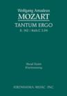 Tantum ergo, K.142 / Anh.C 3.04 : Vocal score - Book