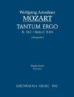 Tantum ergo, K.142 / Anh.C 3.04 : Study score - Book