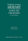 Alma Dei creatoris, K.277 / 272a : Vocal score - Book