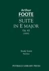 Suite in E Major, Op.63 : Study Score - Book