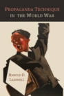 Propaganda Technique in the World War - Book