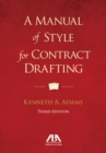 A Manual of Style for Contract Drafting - Book