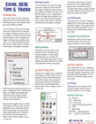 Excel 2010 Laminated Tip Card : Tips and Tricks from MrExcel - Book