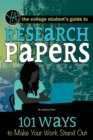 Research Papers : 101 Ways to Make Your Work Stand Out - Book
