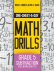 One-Sheet-A-Day Math Drills : Grade 5 Subtraction - 200 Worksheets (Book 14 of 24) - Book