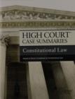 High Court Case Summaries on Constitutional Law, Keyed to Stone - Book