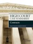 High Court Case Summaries on Contracts, Keyed to Farnsworth - Book