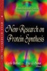 New Research on Protein Synthesis - Book