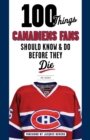 100 Things Canadiens Fans Should Know &amp; Do Before They Die - eBook
