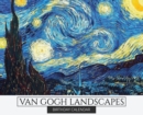 Birthday Calendar : Van Gogh Landscapes Hardcover Monthly Daily Desk Diary Organizer for Birthdays, Important Dates, Anniversaries, Special Days, Keepsake Gifts - Book