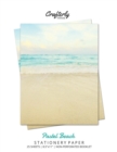 Pastel Beach Stationery Paper : Aesthetic Letter Writing Paper for Home, Office, Letterhead Design, 25 Sheets - Book