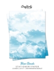 Blue Clouds Stationery Paper : Aesthetic Letter Writing Paper for Home, Office, Letterhead Design, 25 Sheets - Book