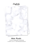 White Marble Stationery Paper : Cute Letter Writing Paper for Home, Office, Letterhead Design, 25 Sheets - Book