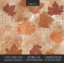 Autumn Fall Scrapbook Paper Pad 8x8 Decorative Scrapbooking Kit for Cardmaking Gifts, DIY Crafts, Printmaking, Papercrafts, Leaves Pattern Designer Paper - Book