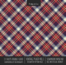 Vintage Plaid 1 Scrapbook Paper Pad 8x8 Scrapbooking Kit for Cardmaking Gifts, DIY Crafts, Printmaking, Papercrafts, Decorative Pattern Pages - Book