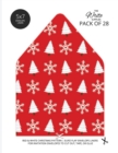 Christmas Pattern Envelope Liners Euro Flap 5x7 with Red & White Design : For Invitation Envelopes for Holidays, Birthdays, Weddings (28 Pack) - Book