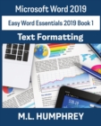 Word 2019 Text Formatting - Book