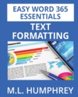 Word 365 Text Formatting - Book