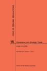 Code of Federal Regulations Title 15, Commerce and Foreign Trade, Parts 0-299, 2017 - Book