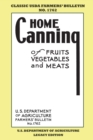 Home Canning Of Fruits, Vegetables, And Meats (Legacy Edition) : Classic USDA Farmers' Bulletin No. 1762 - Book