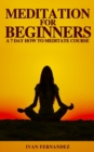 Meditation for Beginners : A 7-Day How To Meditate Course - Book