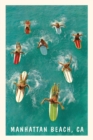 The Vintage Journal Surfers Paddling, Manhattan Beach - Book