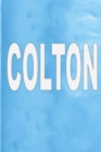 Colton : 100 Pages 6" X 9" Personalized Name on Journal Notebook - Book