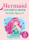 Mermaid Coloring Book for Girls Ages 4-8 : 50 Gorgeous Coloring Pages (Hardcover) - Book