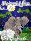 Stained Glass Coloring Book with beautiful coloring designs of Flowers, Animals and Birds - Book