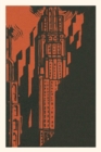 Vintage Journal Woodcut of Skyscraper Poster - Book