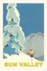 Vintage Journal Skiing in Sun Valley, Idaho Travel Poster - Book