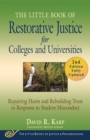 The Little Book of Restorative Justice for Colleges and Universities, Second Edition : Repairing Harm and Rebuilding Trust in Response to Student Misconduct - Book