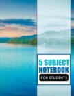 5 Subject Notebook For Students - Book