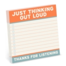 Knock Knock Thinking Out Loud Sticky Notes (4 x 4-inches) - Book
