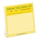 Knock Knock From the Desk Of Sticky Note - Book