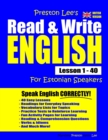 Preston Lee's Read & Write English Lesson 1 - 40 For Estonian Speakers (British Version) - Book