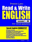 Preston Lee's Read & Write English Lesson 1 - 40 For Hindi Speakers - Book