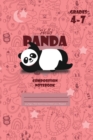 Hello Panda Primary Composition 4-7 Notebook, 102 Sheets, 6 x 9 Inch Pink Cover - Book