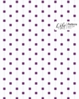 Cube Pattern Square Grid, Quad Ruled, Composition Notebook, 100 Sheets, Large Size 8 x 10 Inch Purple Dots Cover - Book
