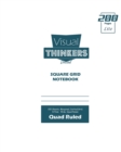 Visual Thinkers (Lite) Square Grid, Quad Ruled, Composition Notebook, 100 Sheets, Large Size 8 x 10 Inch White Cover - Book