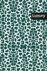 Luxury Lifestyle, Animal Print, Write-in Notebook, Dotted Lines, Wide Ruled, Medium 6 x 9", 288 Pages (Olive Green) - Book