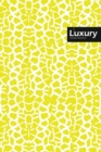 Luxury Lifestyle, Animal Print, Write-in Notebook, Dotted Lines, Wide Ruled, Medium Size 6 x 9 Inch, 288 Pages (Yellow) - Book