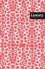 Luxury Lifestyle, Animal Print, Write-in Notebook, Dotted Lines, Wide Ruled, Medium Size 6 x 9 Inch, 288 Pages (Pink) - Book