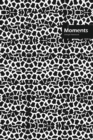 Moments Lifestyle, Animal Print, Write-in Notebook, Dotted Lines, Wide Ruled, Medium Size 6 x 9 Inch, 288 Pages (Black) - Book